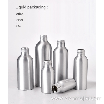 Wholesale cosmetic empty aluminum spray pump metal bottles